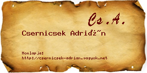 Csernicsek Adrián névjegykártya